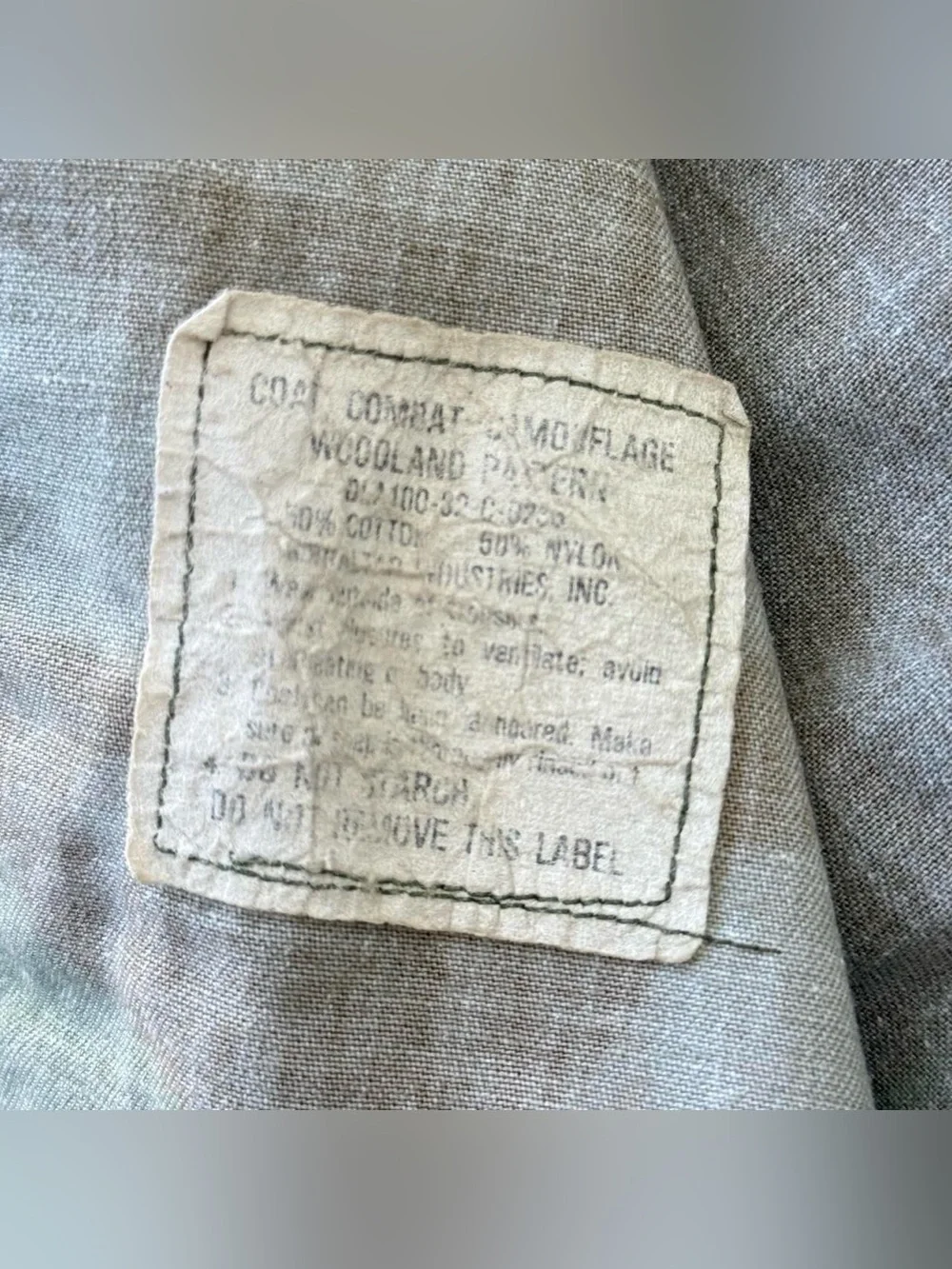 Vintage 70’s 80’s USMC U.S. MARINE CORPS Woodland Camouflage Combat Field Coat